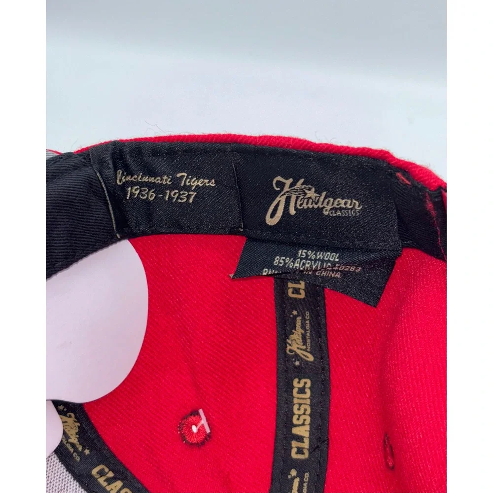 Headgear Classics Cincinnati Tigers Red Youth Snapback Hat Negro American League